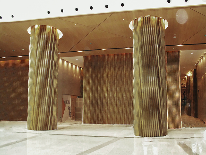 深圳綠景紀(jì)元大廈銅雕室內(nèi)裝飾工程